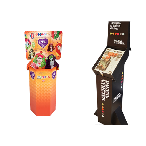 Kartonkiset Display telineet